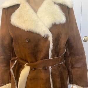 Women’s New Brown Suede Coat
